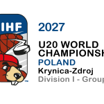 Bóbr w logotypie Mistrzostw Świata U20 Dywizji IB 2027 w Krynicy-Zdroju