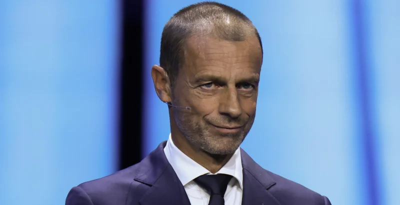 Президент УЕФА Александер Чеферин на Сцене