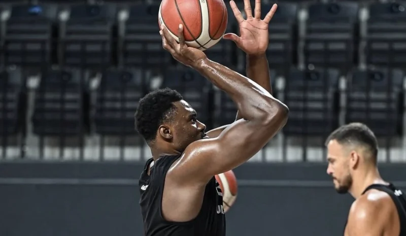 The Euroleague Basketball Logo on a Black Background