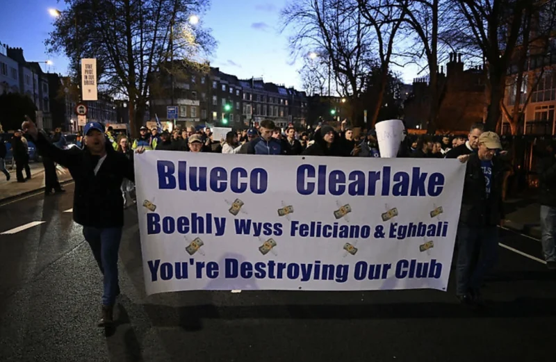 Chelsea Fans March in Protest Against the Club Owners