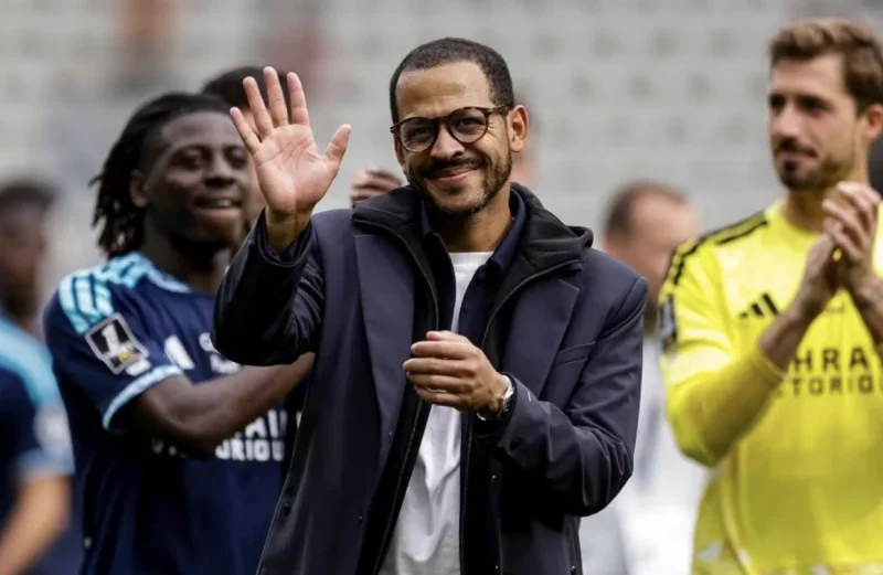 A Coach Waves to the Fans at the Stadium After a Ligue 1 Match