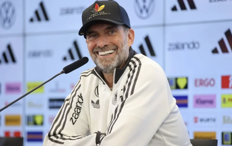 The Germany National Team Head Coach at a Press Conference