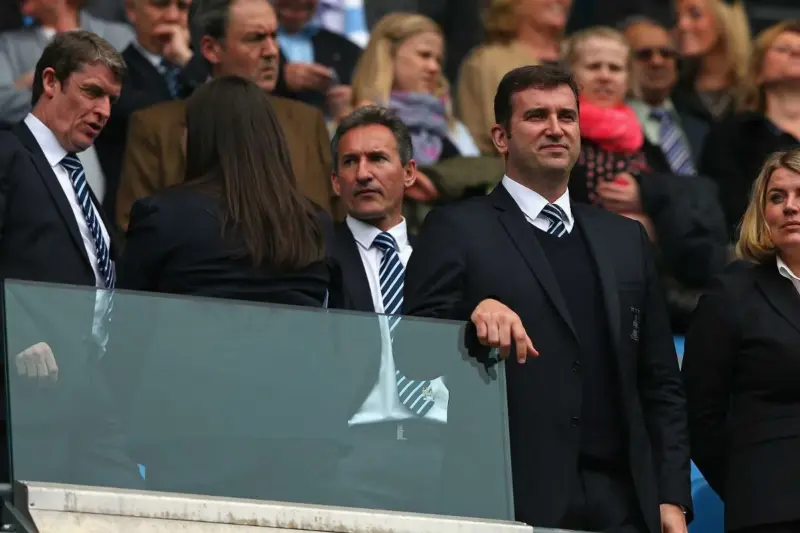 Manchester City Executives in the Stadium Stands