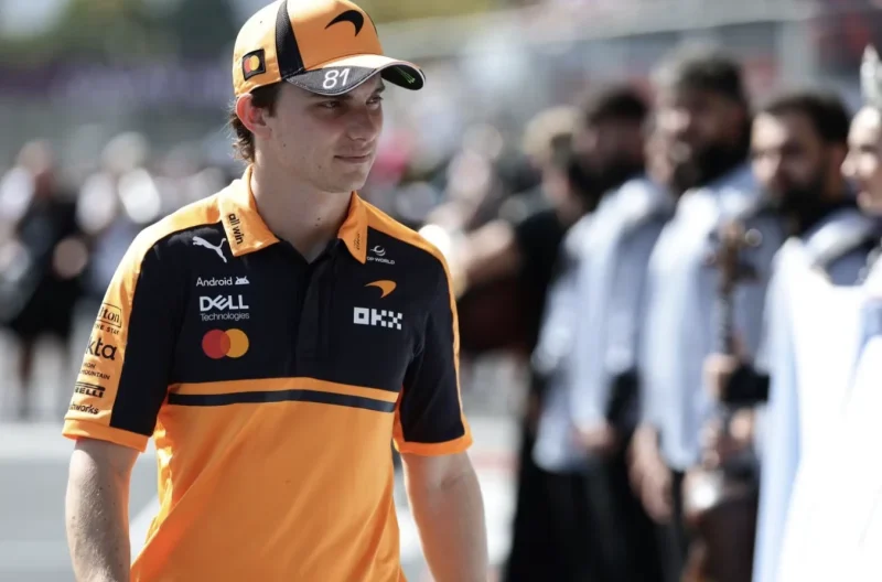Oscar Piastri of McLaren in the Formula 1 Paddock