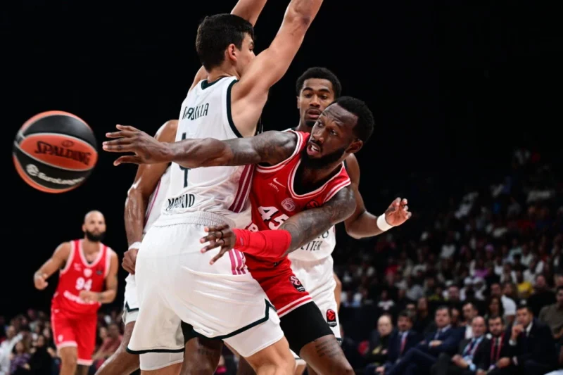 Facundo Campazzo of Real Madrid with the Ball at the Euroleague SuperCup in Abu Dhabi