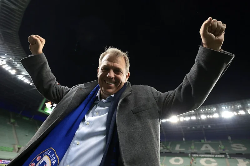 Todd Boehly Celebrates a Chelsea Win in the Conference League
