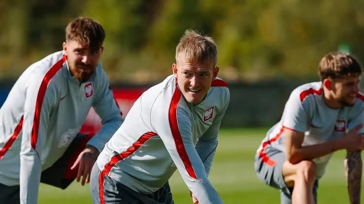 Poland National Team Players at Training