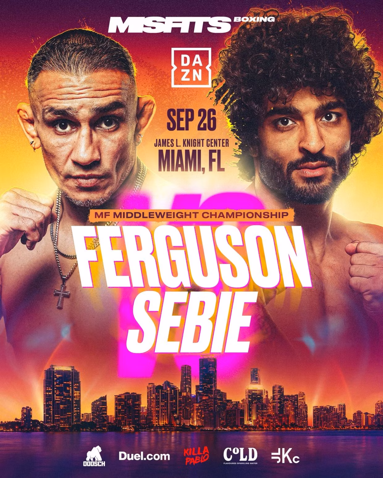 Фергюсон защитит титул Misfits Boxing в бою с борцом Себи